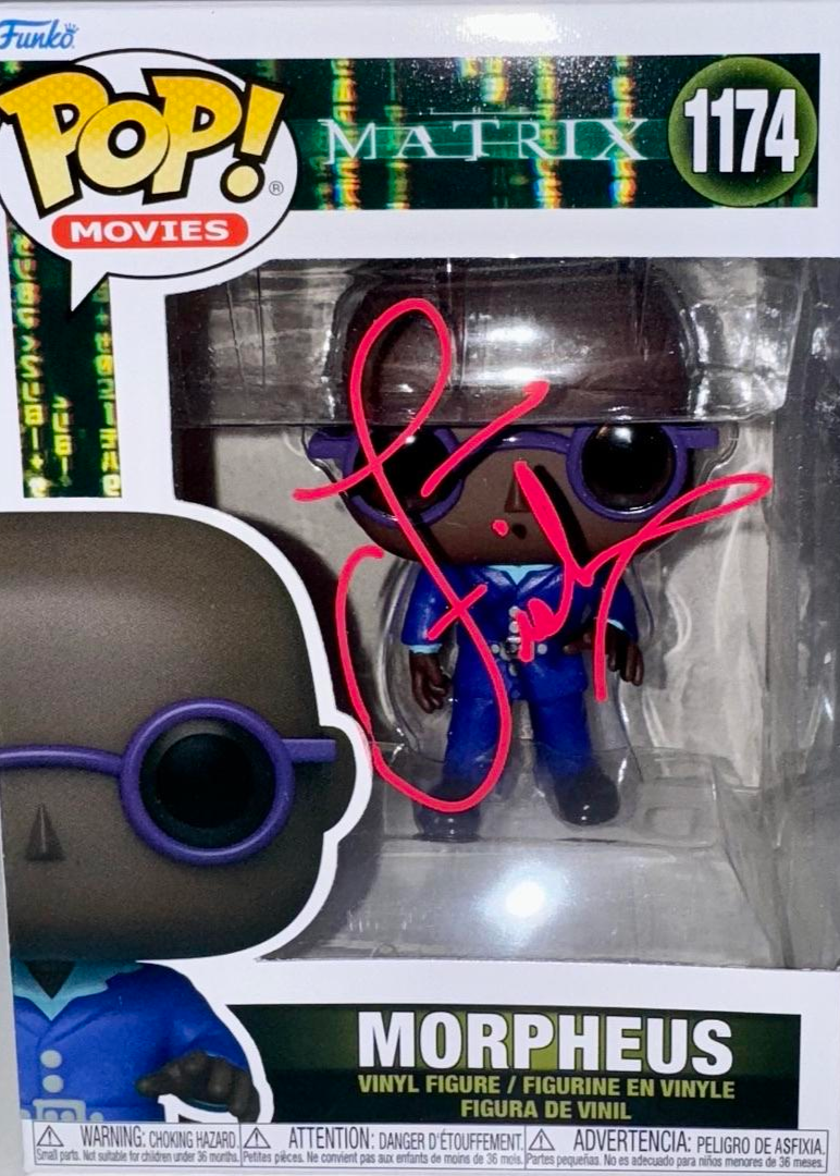 Laurence Fishburne Signed Funko Pop #1174 "Morpheus" Matrix - Beckett COA